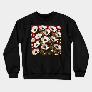 Anemone Flowers Crewneck Sweatshirt